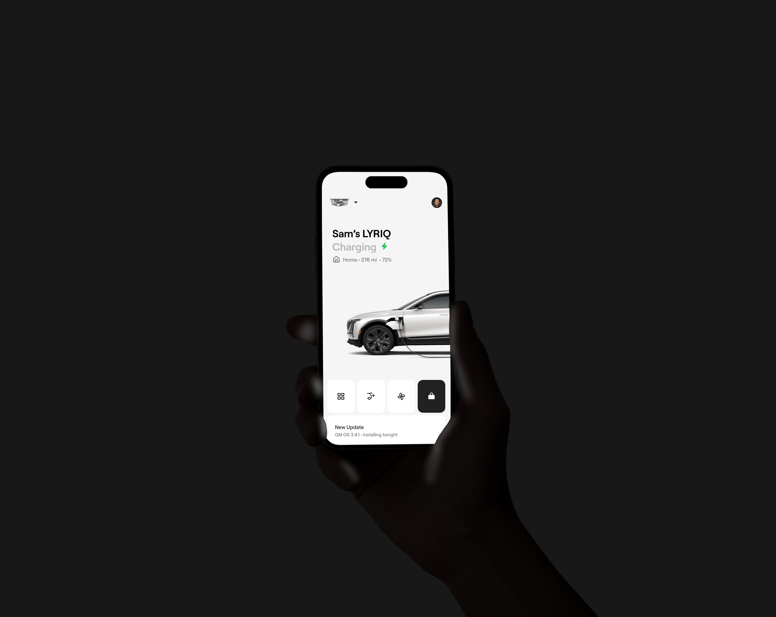 App mockup in context